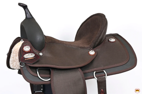 HILASON Western Horse Ranch Roping Saddle American Leather