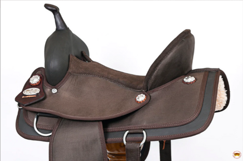 HILASON Western Horse Ranch Roping Saddle American Leather