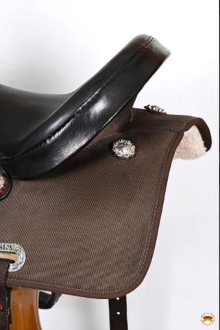 HILASON Western Horse Ranch Roping Saddle American Leather