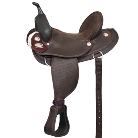 HILASON Western Horse Ranch Roping Saddle American Leather