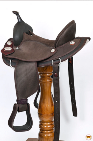 HILASON Western Horse Ranch Roping Saddle American Leather