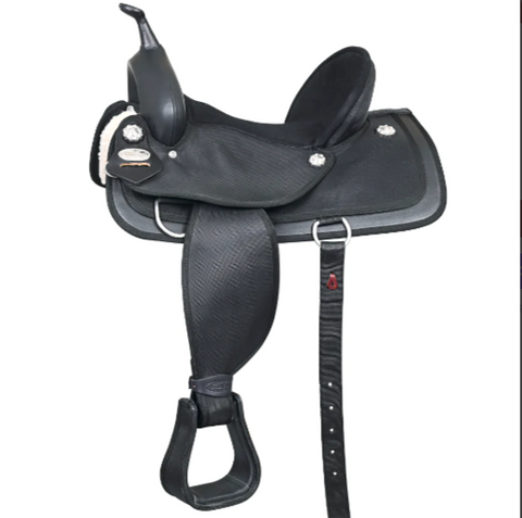 HILASON Western Horse Ranch Roping Saddle American Leather