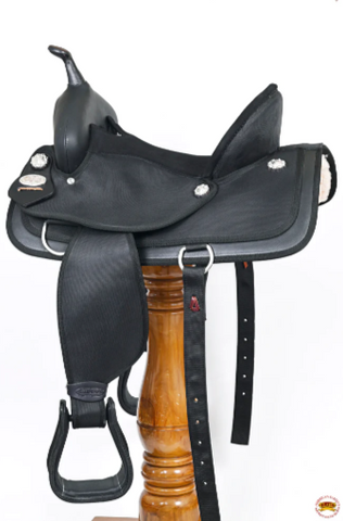 HILASON Western Horse Ranch Roping Saddle American Leather