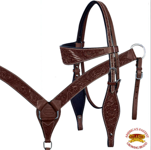 HILASON Western Horse Child Saddle Treeless American Leather Barrel