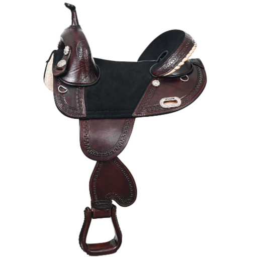 HILASON Western Horse Saddle Treeless Trail Genuine American Leather