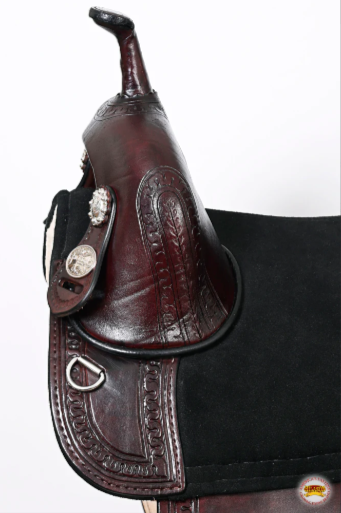 HILASON Western Horse Saddle Treeless Trail Genuine American Leather