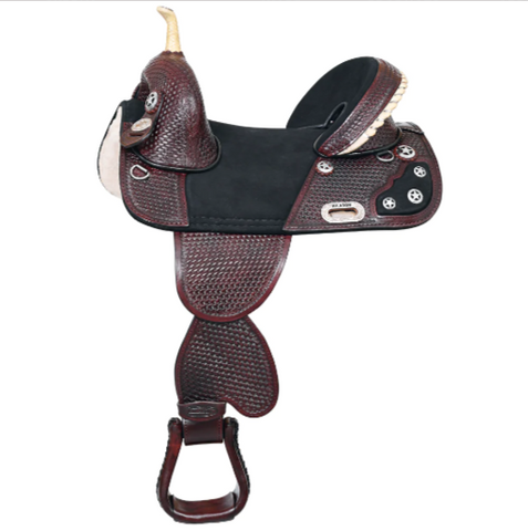 HILASON Horse Saddle Hilason Treeless Trail Barrel American Leather