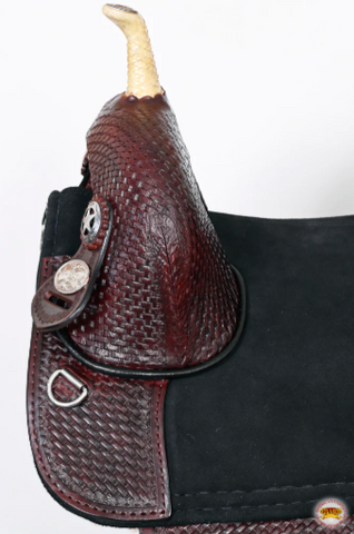 HILASON Horse Saddle Hilason Treeless Trail Barrel American Leather