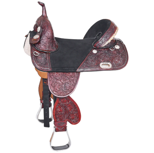 HILASON Western Horse Saddle Treeless Trail Barrel Leather