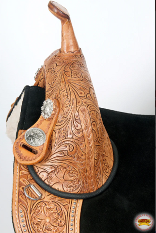 HILASON Western Horse Treeless Trail Barrel Saddle American Leather