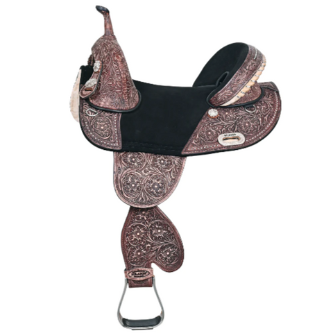 HILASON Western Horse Treeless Trail Barrel Saddle American Leather