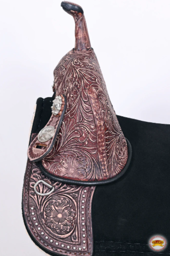 HILASON Western Horse Treeless Trail Barrel Saddle American Leather