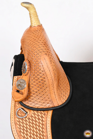 HILASON Western Horse Treeless Trail Barrel Saddle American Leather