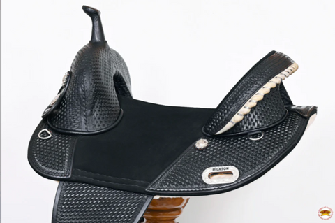 HILASON Western American Leather Trail Barrel Racing Horse Saddle