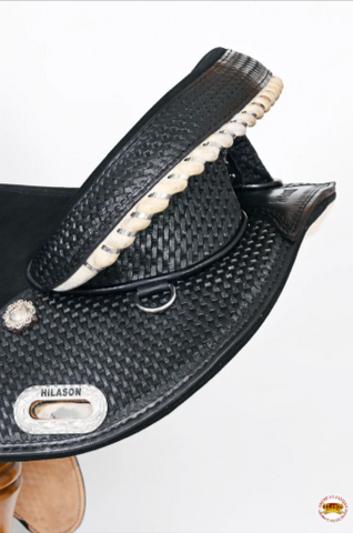 HILASON Western American Leather Trail Barrel Racing Horse Saddle