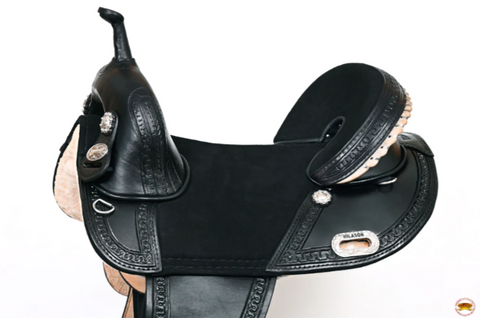 HILASON Western Horse Saddle Treeless Trail Racing Genuine American Leather