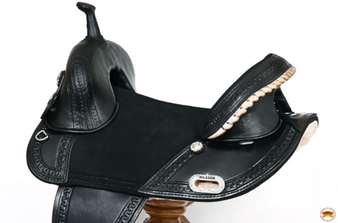 HILASON Western Horse Saddle Treeless Trail Racing Genuine American Leather