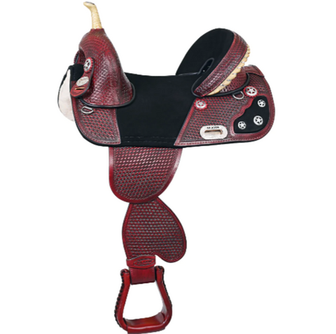 HILASON Western Horse Saddle Treeless American Leather Trail Barrel Tack