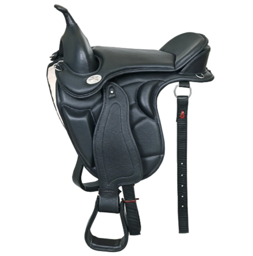 Horse English Treeless Saddle Hilason Endurance Trail Pleasure Leather