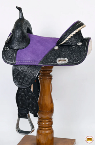 Hilason Western Horse Trail Barrel Racing American Leather Saddle