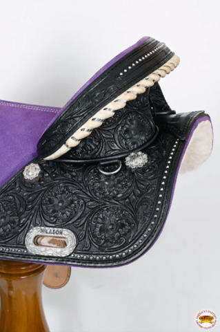 Hilason Western Horse Trail Barrel Racing American Leather Saddle