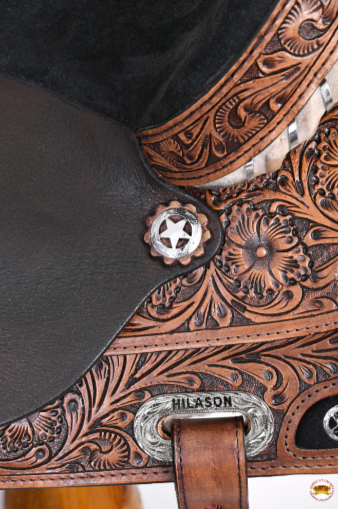 HILASON Western Horse Saddle American Leather Treeless Trail Barrel