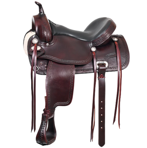 HILASON Western Horse Saddle American Leather Treeless Trail Pleasure