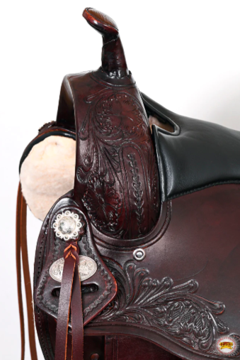 HILASON Western Horse Saddle American Leather Treeless Trail Pleasure