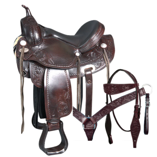 HILASON Pleasure Treeless Trail Barrel Saddle