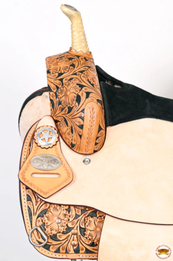 HILASON Treeless Trail Barrel Saddle