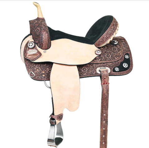 HILASON Treeless Trail Barrel Saddle