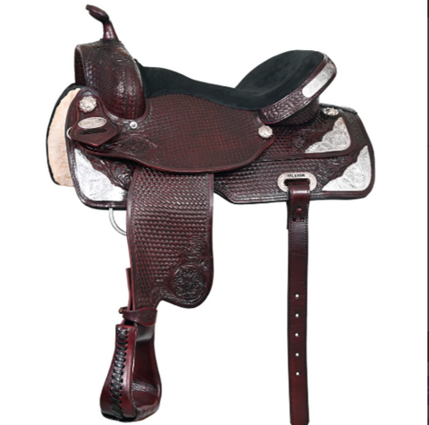 HILASON Treeless Trail Barrel Saddle