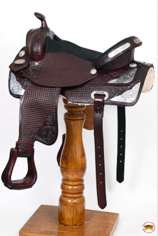 HILASON Treeless Trail Barrel Saddle