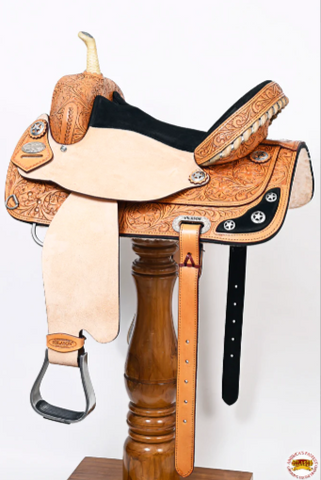 HILASON Treeless Barrel Saddle