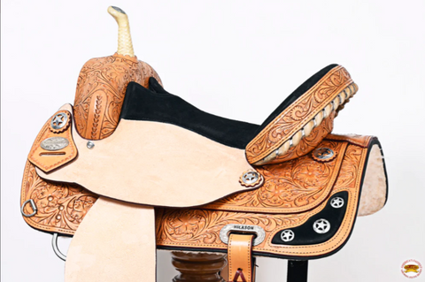 HILASON Treeless Barrel Saddle