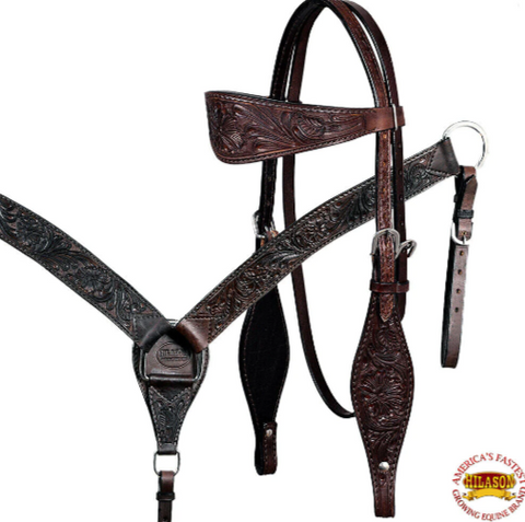 HILASON Western Horse Treeless Saddle American Leather Trail Barrel Tack