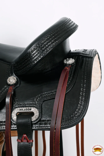 HILASON Western Horse Saddle American Leather Treeless Trail Pleasure