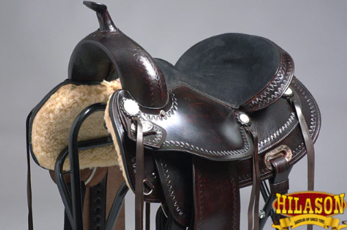 HILASON Western Horse Saddle American Leather Treeless Trail Pleasure