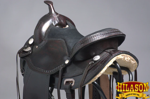 HILASON Western Horse Saddle American Leather Treeless Trail Pleasure