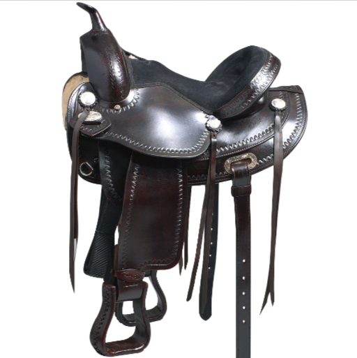 HILASON Western Horse Saddle American Leather Treeless Trail Pleasure