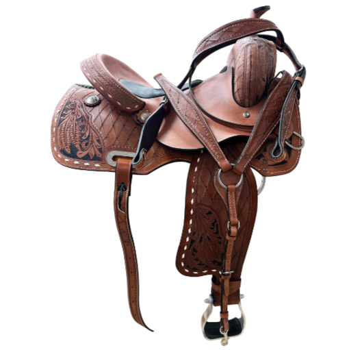 Western Horse Saddle Leather Barrel Trail Pleasure Tack Set Comfytack by Hilason