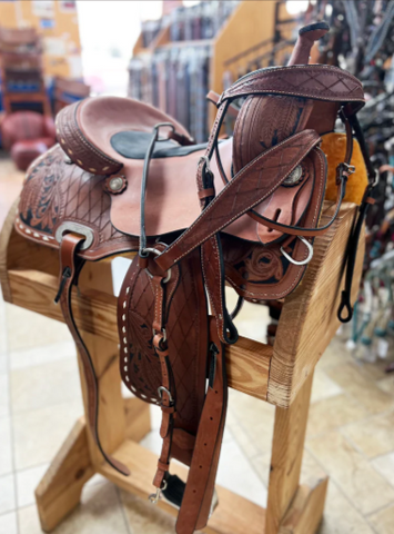 Western Horse Saddle Leather Barrel Trail Pleasure Tack Set Comfytack by Hilason