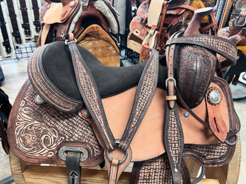 Western Horse Saddle Leather Barrel Trail Pleasure Tack Set Comfytack by Hilason