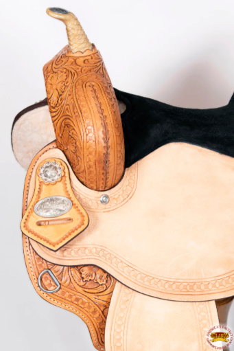 HILASON Western Horse Ranch Roping Saddle American Leather