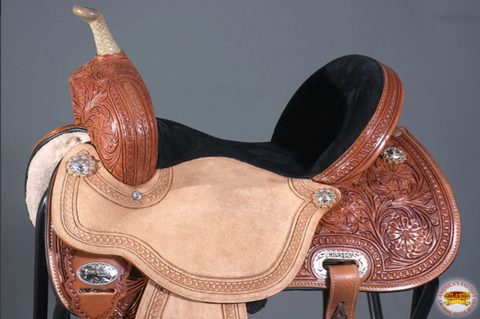 HILASON Western Horse Ranch Roping Saddle American Leather