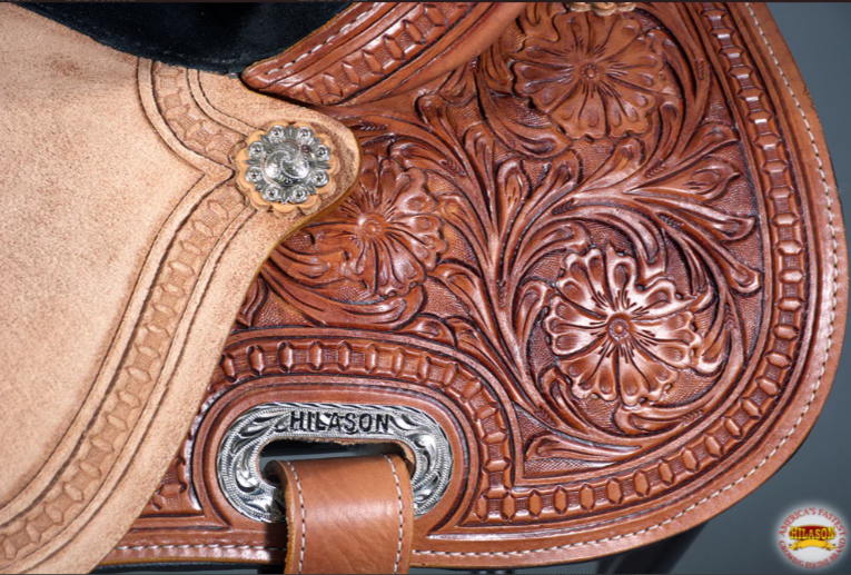 HILASON Western Horse Ranch Roping Saddle American Leather