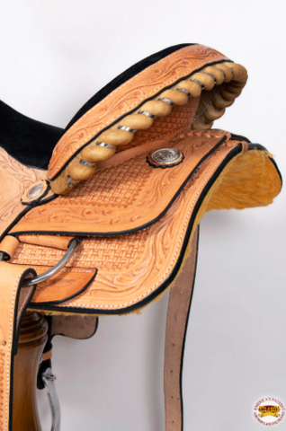 HILASON Western Horse Barrel Racing Saddle Trail Pleasure American Leather