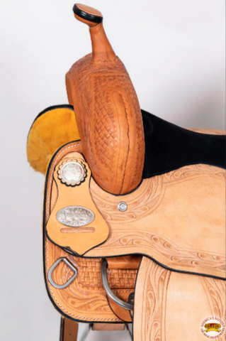 HILASON Western Horse Barrel Racing Saddle Trail Pleasure American Leather