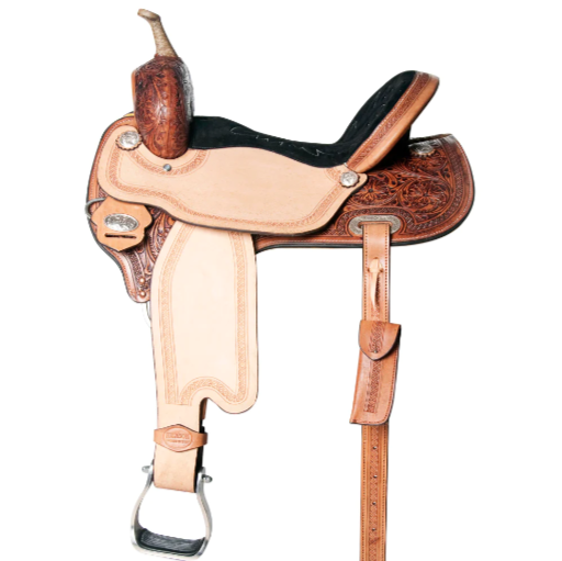 HILASON Western Horse Barrel Racing Saddle Trail Pleasure American Leather