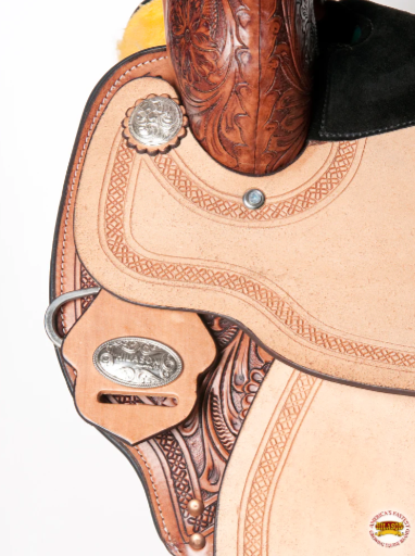 HILASON Western Horse Barrel Racing Saddle Trail Pleasure American Leather